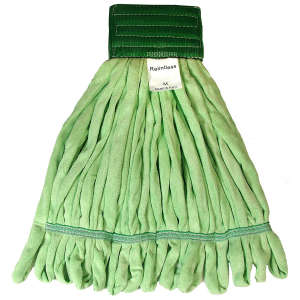 Golden Star, Microfiber Looped-End Wet Mop Head with 5" Headband, Medium, Green