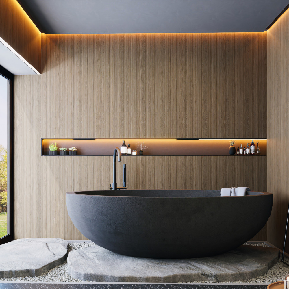 Woodstrip Nogal 11-3/4 in. x 23-1/2 in. Ceramic Wall Tile