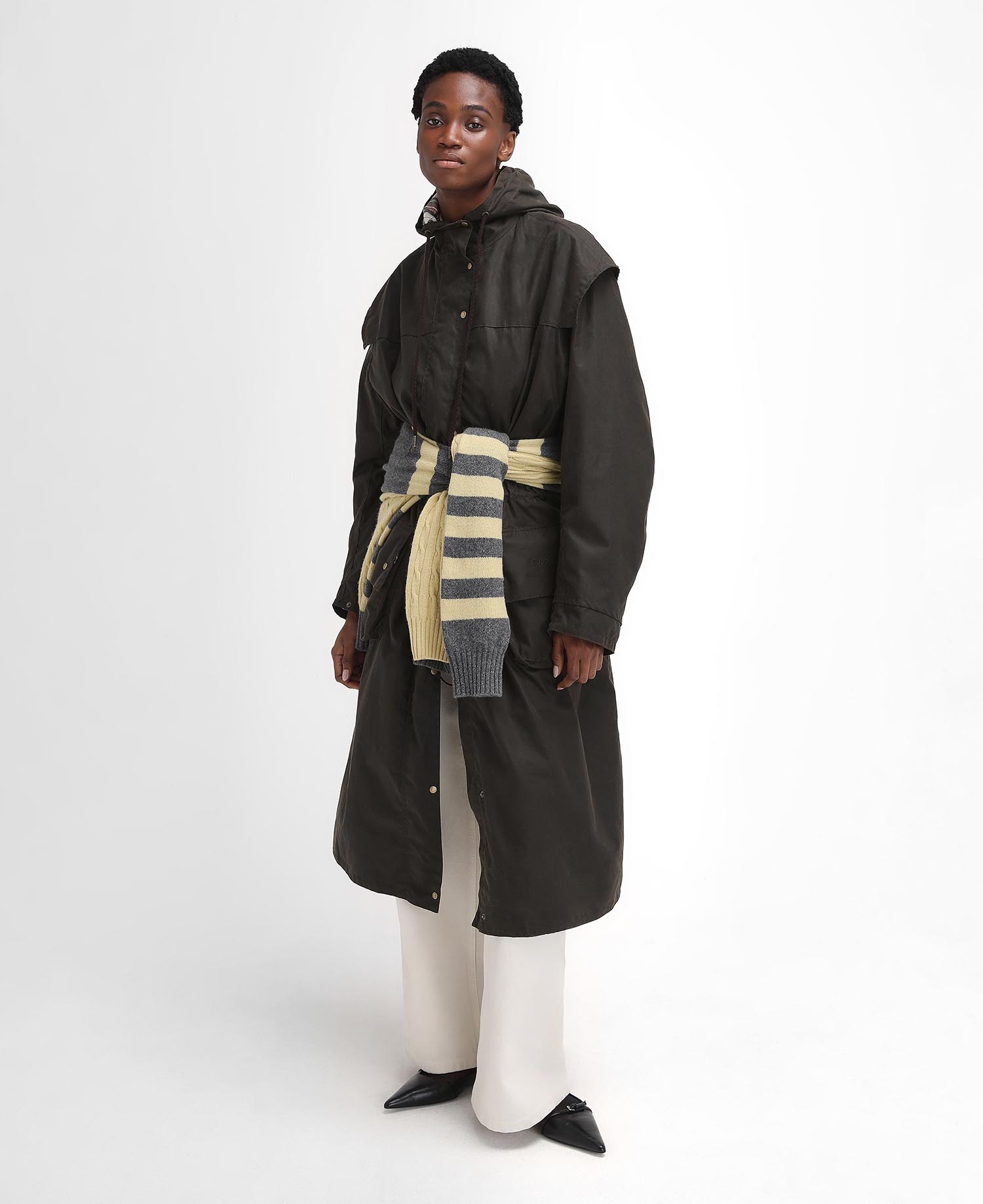Barbour The Edit by Alexa Liam Waxed Parka image number 1
