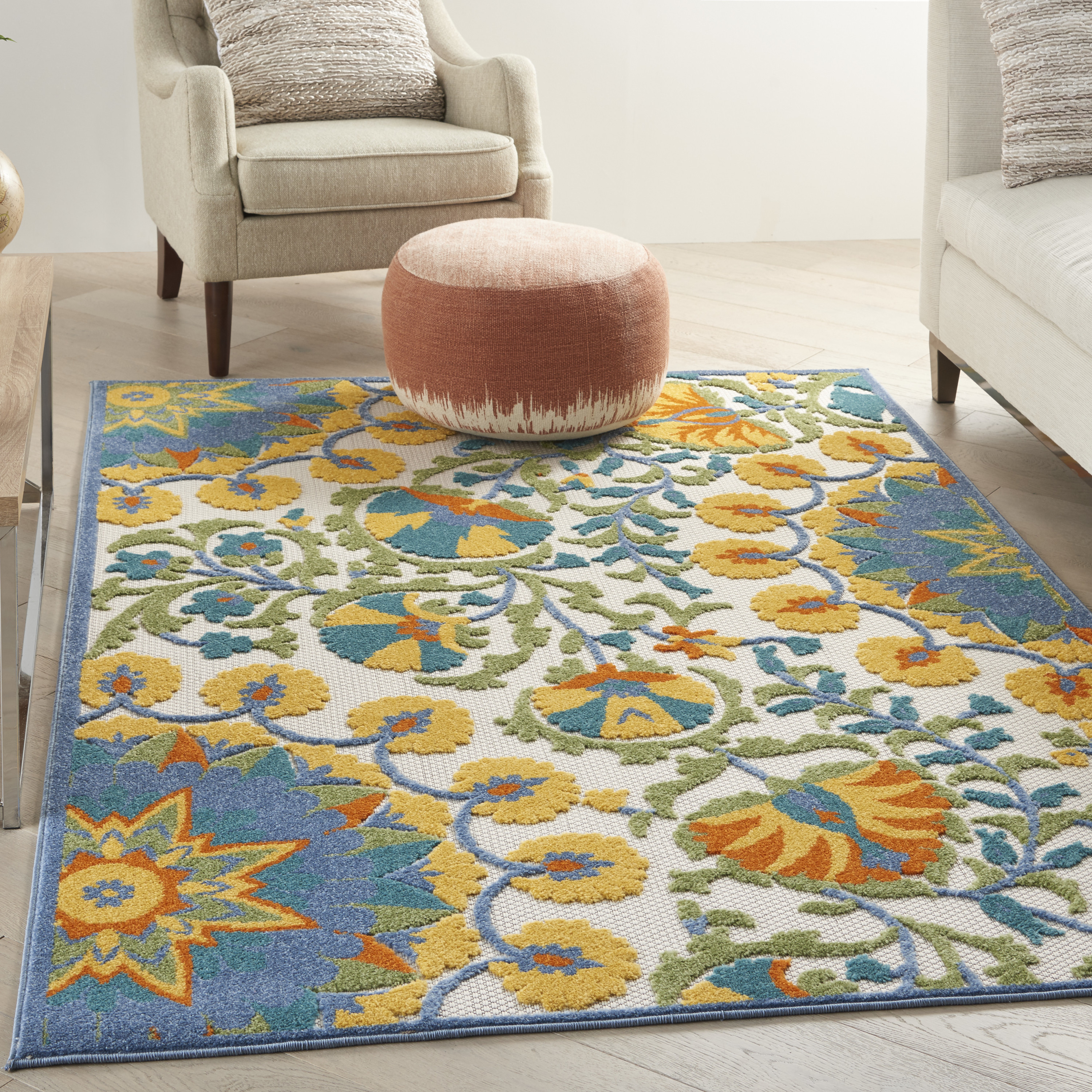 Nourison Aloha 6' x 9' Multicolor Transitional Rug