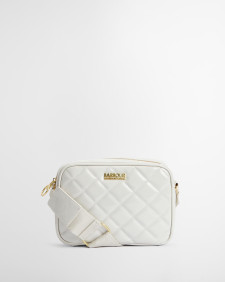 Sloane Quilted Crossbody Bag Gloss Silver Birch