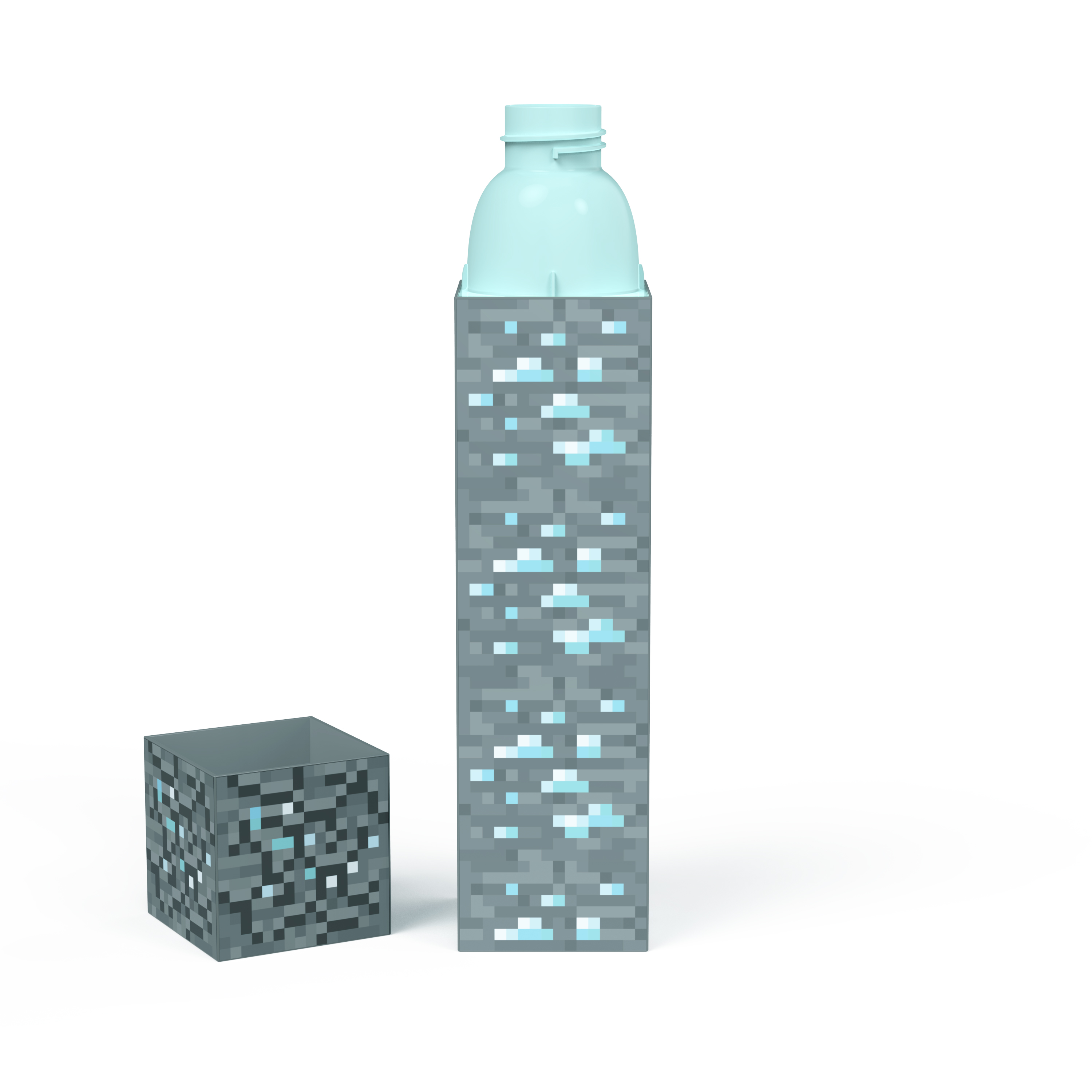 Minecraft 22 ounce BPA Free Water Bottle, Diamond Ore slideshow image 2