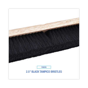 Boardwalk, 36in, Floor Brush Head, Tampico Bristles, Black