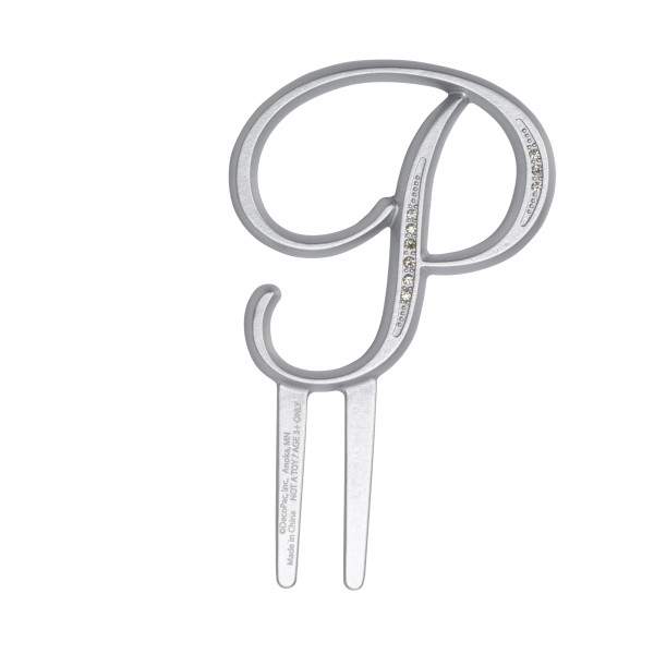 2.5" P Diamond Letter Monogram