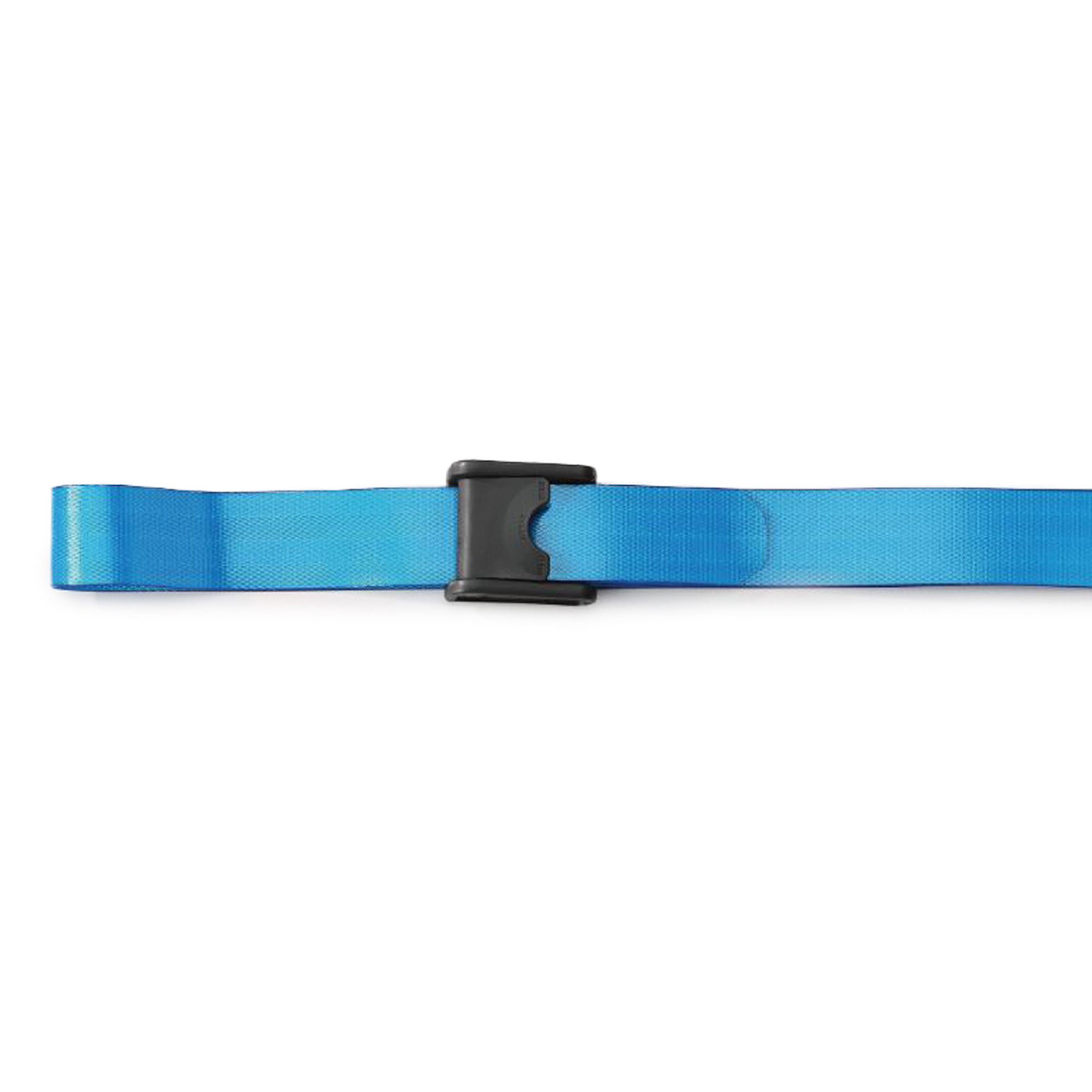 Gait Belt Posey® EZ Clean 81 Inch Length Blue Polyurethane Coated Webbing