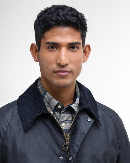 Ashby Waxed Jacket Classic Navy