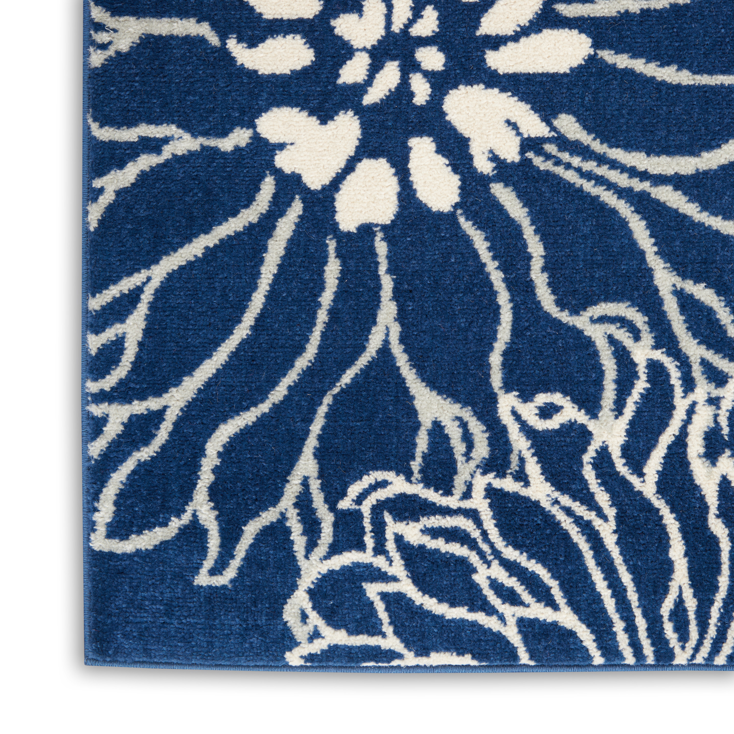 Nourison Passion 9' x 12' Navy Ivory Contemporary Indoor Rug