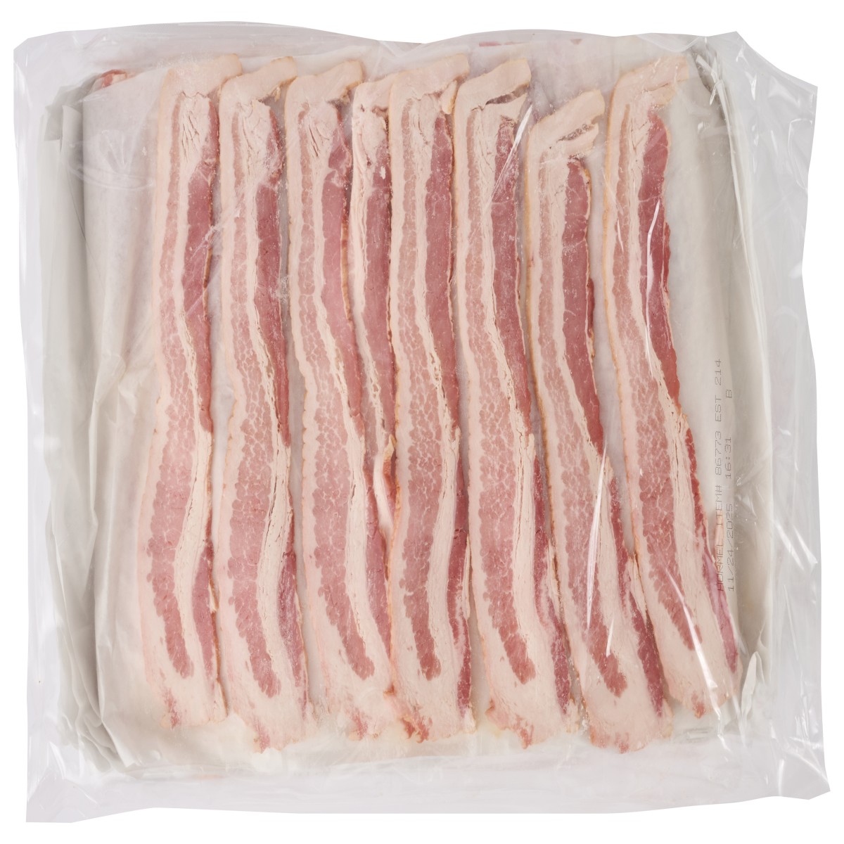 GRIDDLEMASTER(r) Bacon, Applewood, 9/13 slice, 15 lb . C1CB - Front Center Inner Pack (Hi Res)
