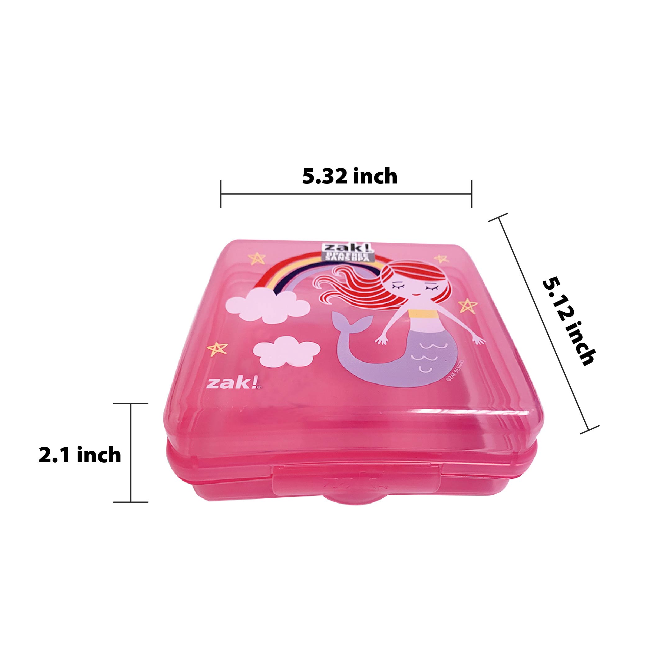 Happy Things Reusable Hinged Food Container, Mermaids slideshow image 4 Happy Things Reusable Hinged Food Container, Mermaids slideshow image 4