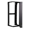 SR Series Wall Mount Swing Rack Steel Black 12 RU
