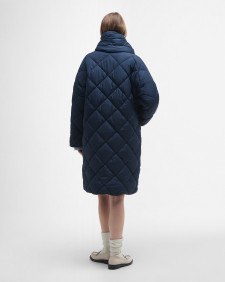 Brigitte Puffer Jacket Navy/Sky Dress Tartan