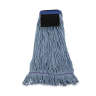Boardwalk, Cotton Looped-End Wet Mop Head with 5" Headband, Large, Blue