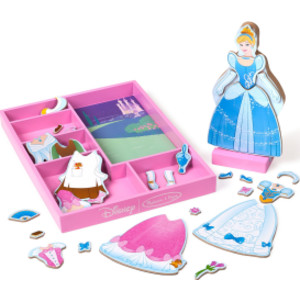 Disney Princess Cinderella Wooden Magnetic Dress-Up Play Set