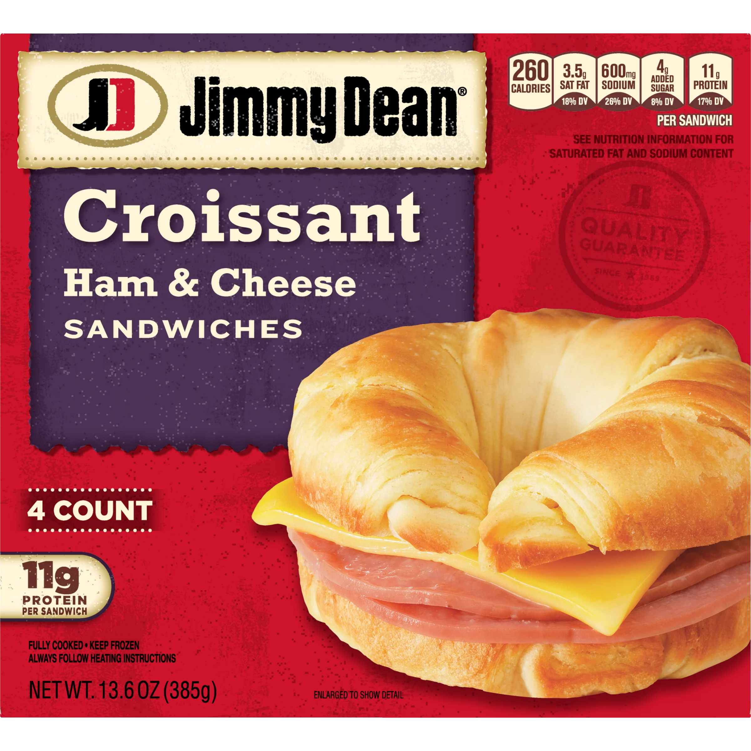 Ham & Cheese Croissant Sandwiches