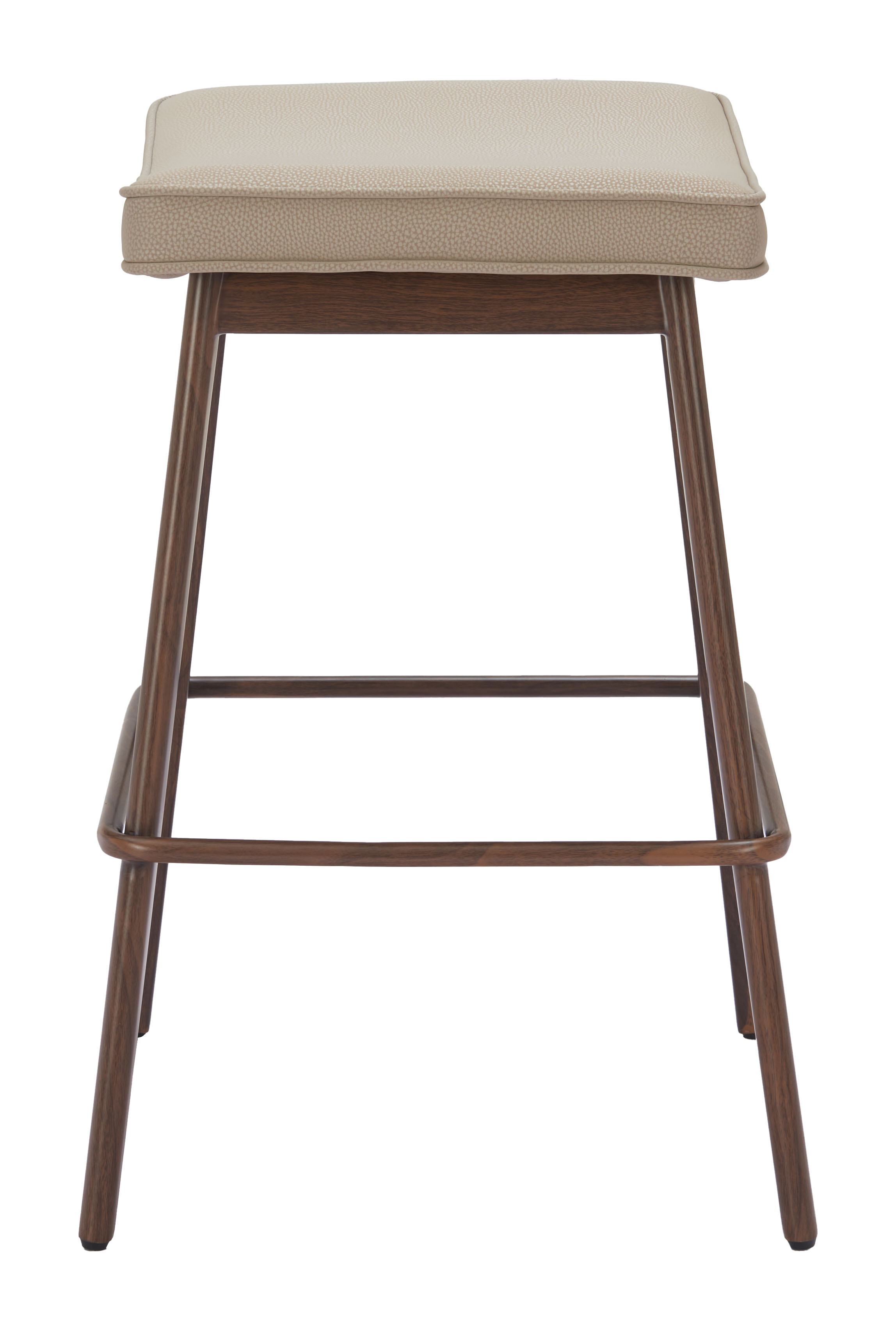 Divat Counter Stool (Set of 2) Beige & Walnut product image