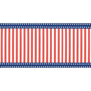 Stars and Stripes Corrugated Paper Roll, 48" x 25'