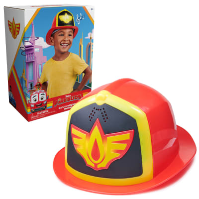 Disney Junior Firebuds, Casque de pompier de Bo, avec effets sonores et lumineux, costume pour jeux de rôle pour filles et garçons à partir de 3 ans