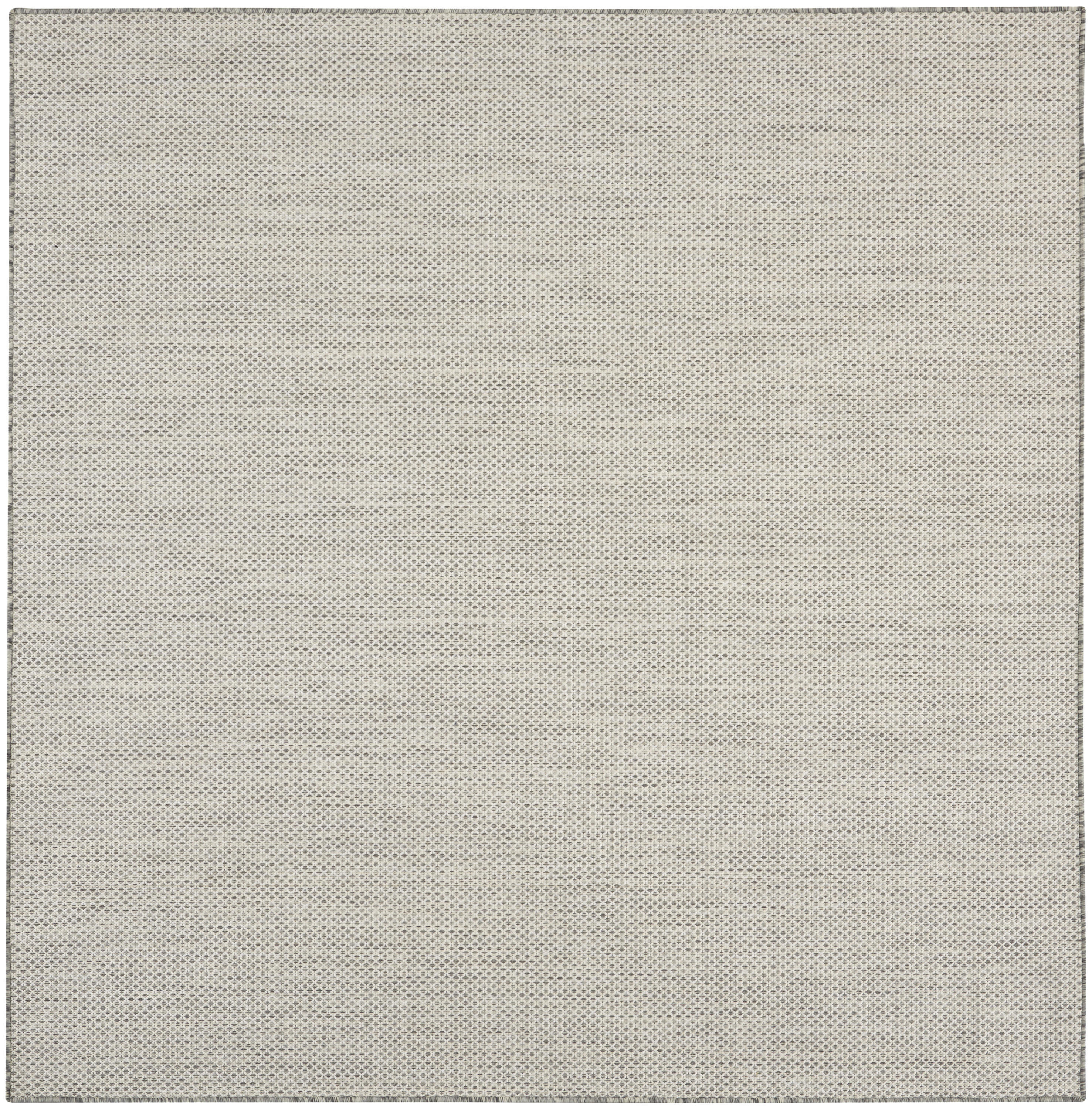 Nourison Courtyard 10' x Square Ivory Silver Modern Rug