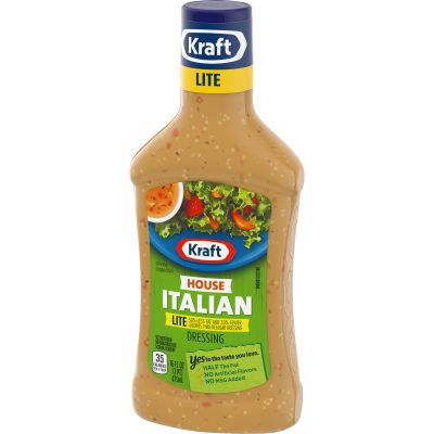 Kraft House Italian Lite Dressing, 16 fl oz Bottle
