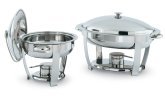 4-quart replacement stainless steel food pan for Orion® small oval chafer