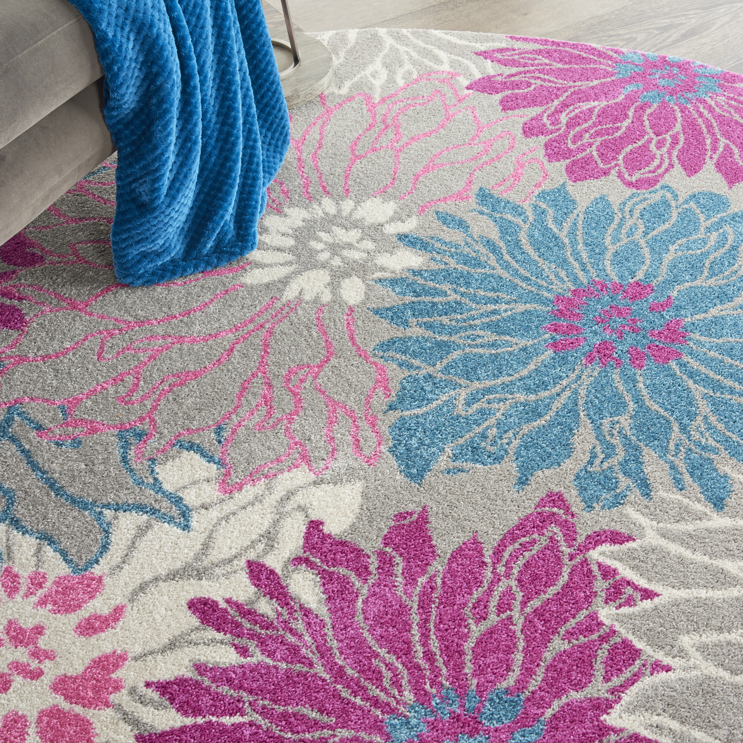 Nourison Passion 9' x 12' Grey Contemporary Indoor Rug