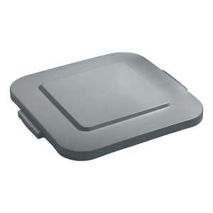 Rubbermaid Commercial, BRUTE®, Square, Resin, 40gal, Resin, Gray, Receptacle Lid