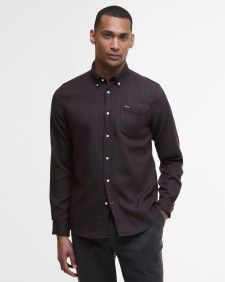 Camicia Buckley a maniche lunghe dalla vestibilità leggermente aderente Dark Oak