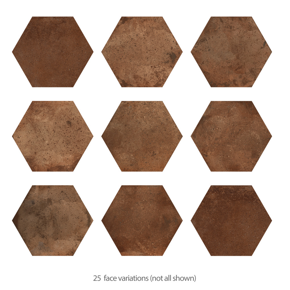 Archai Hex Bold 9-1/8 in. x 10-1/2 in. Porcelain Floor and Wall Tile
