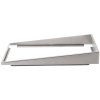 Single stainless steel angled adapter plate