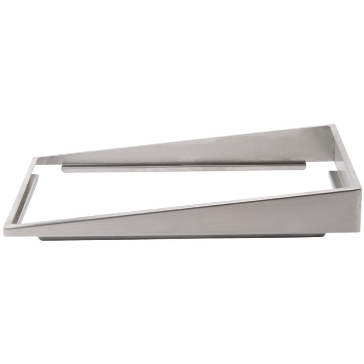 Single stainless steel angled adapter plate