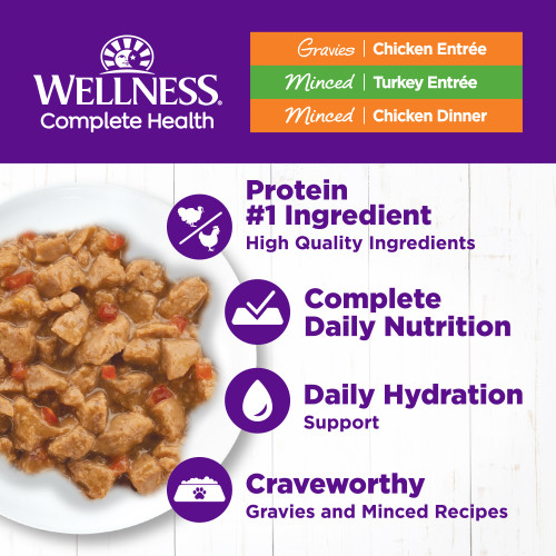 The benifts of Wellness Complete Health Variety Pack Chicken & Turkey Lovers