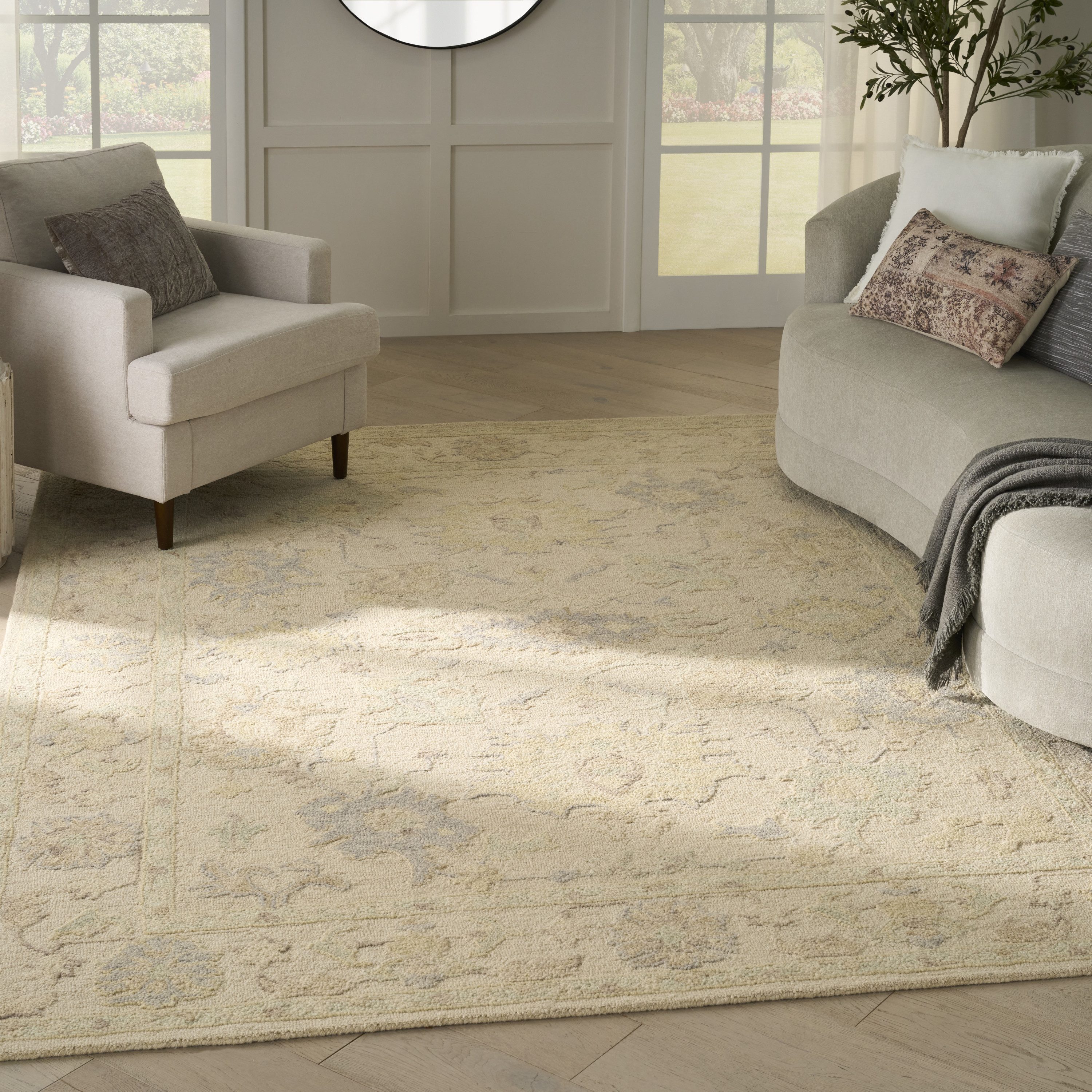 Nourison Maison 5'9" x 8'9" Ivory Vintage Indoor Rug
