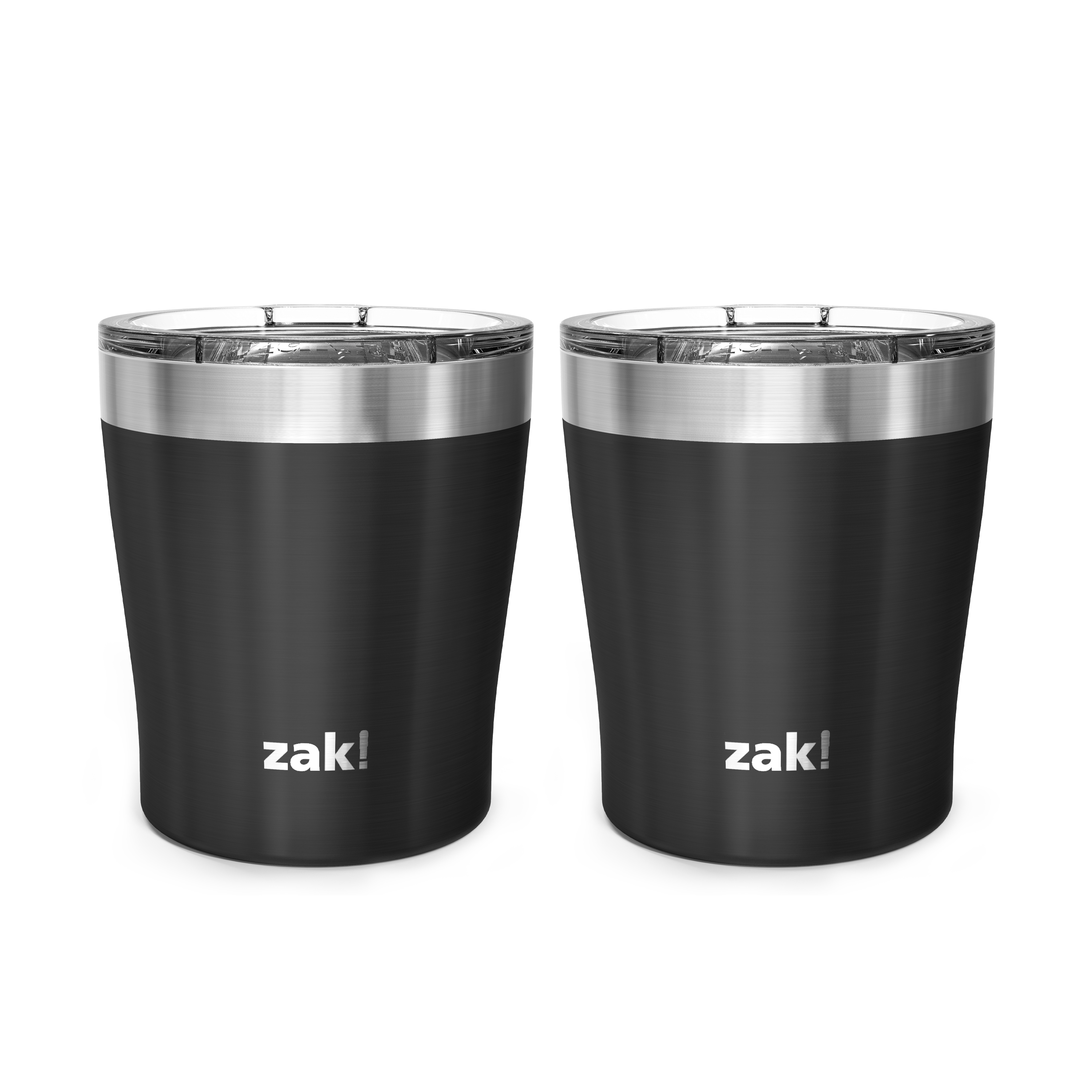 Dayton 10 ounce Vacuum Insulated Stainless Steel Tumbler, Black, 2-piece set image