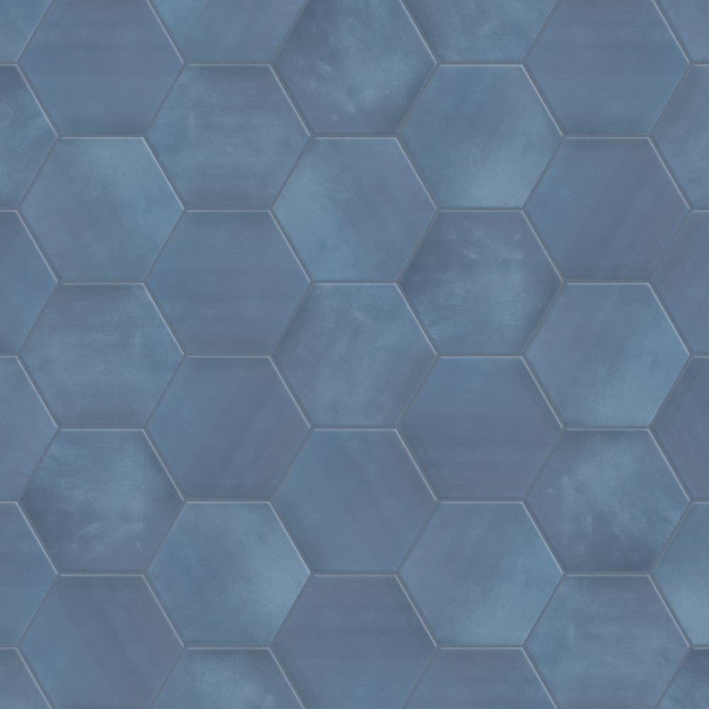 Horizon Hex Azul 7-3/4 in. x 9 in. Ceramic Floor and Wall Tile | Merola ...