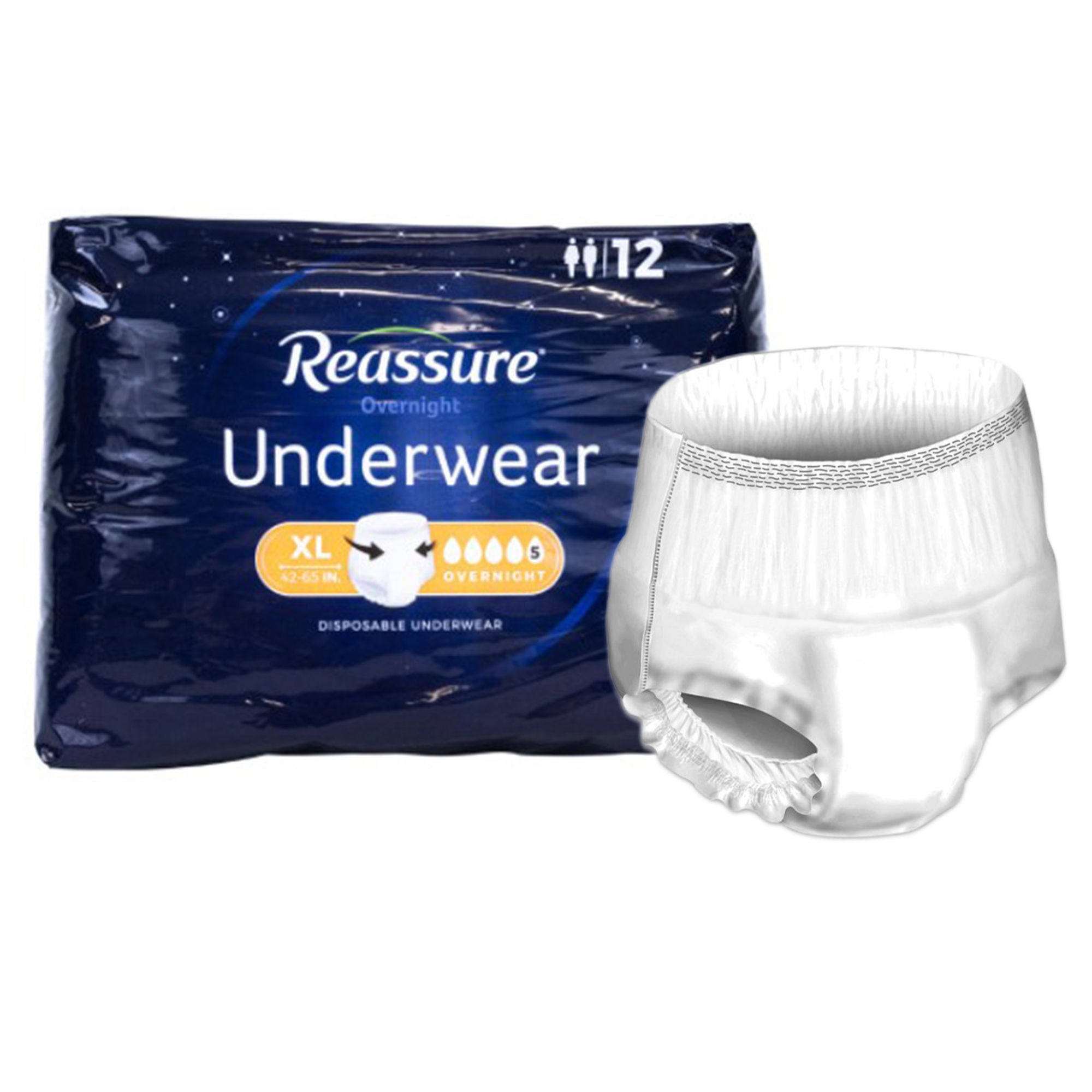 Reassure® Overnight Underwear, Incontinence, Extra Large