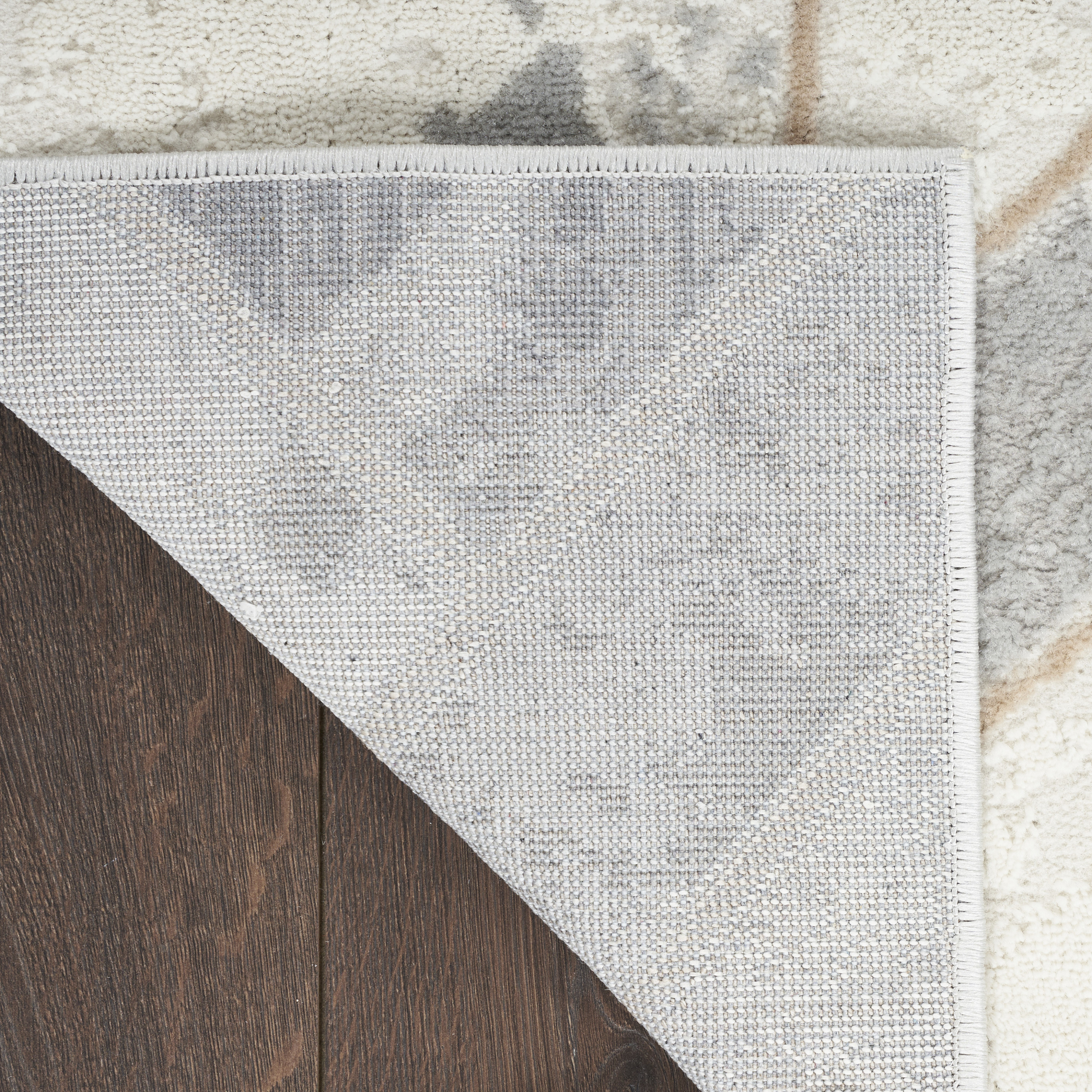 Nourison Elation 4' x 6' Ivory Grey Modern Indoor Rug