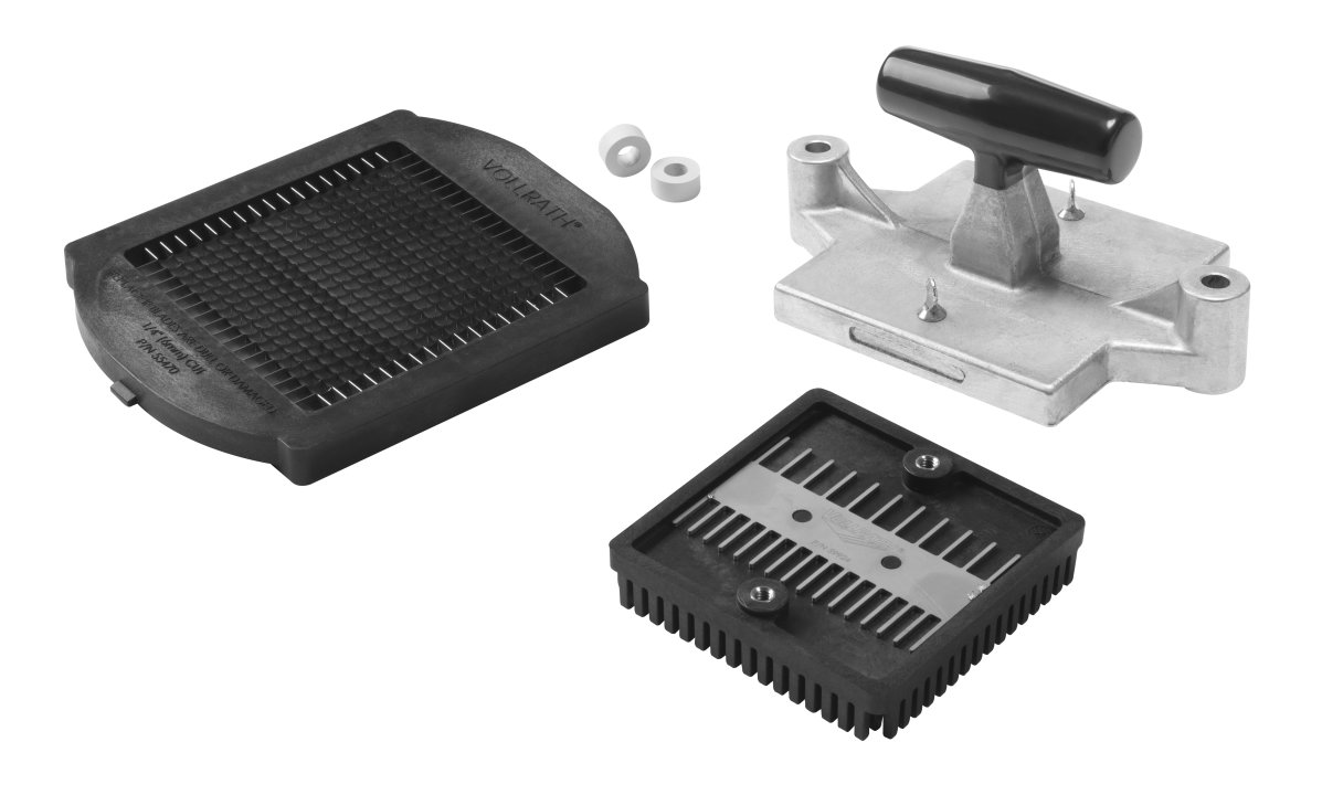 T-handle, pusher block and ¼-inch-dice replacement blade assembly for Insta Cut® 5.1 dicer