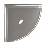Retrofit Bath Accessoires Brushed Nickel Flatback 8″ Corner Shelf