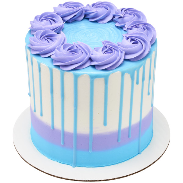 Light Blue - Red 3 Free Cake Drip