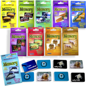Photographic Memory Matching Games, Set of 10