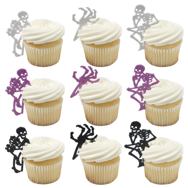Skeletons Beverage Marker Cupcake Layon