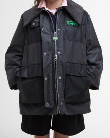 Cappotto Duffle cerato Barbour x GANNI 
