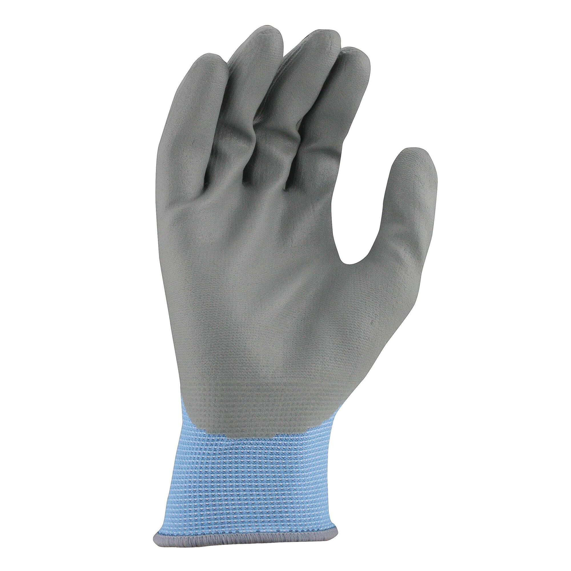 Profile of ladies foam nitrile grip glove.