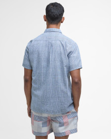 Hartland Linen-Blend Short-Sleeved Shirt Classic Navy