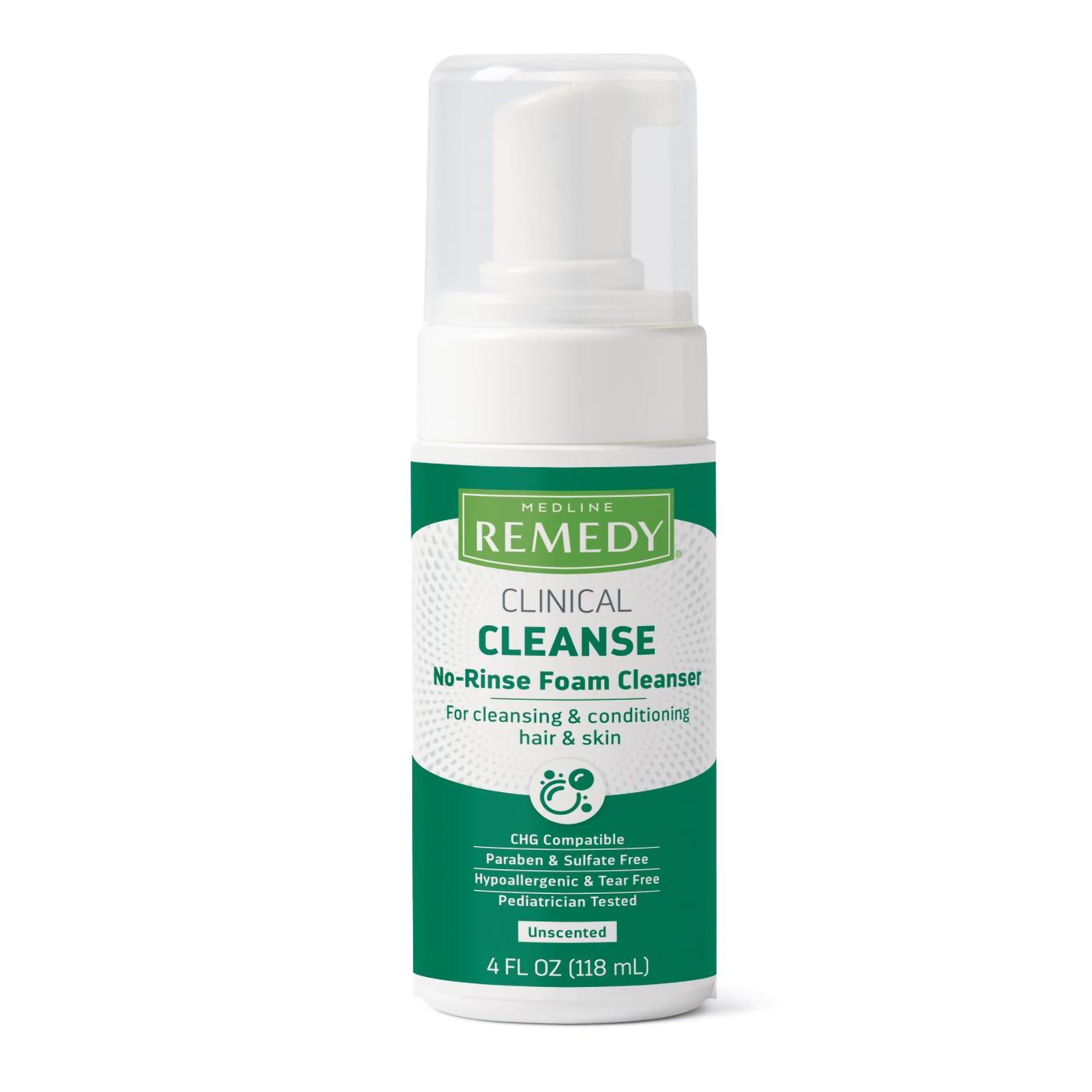 Medline CLEANSER, SKIN REMEDY FOAM NO RINSE 4OZ (24/CS)