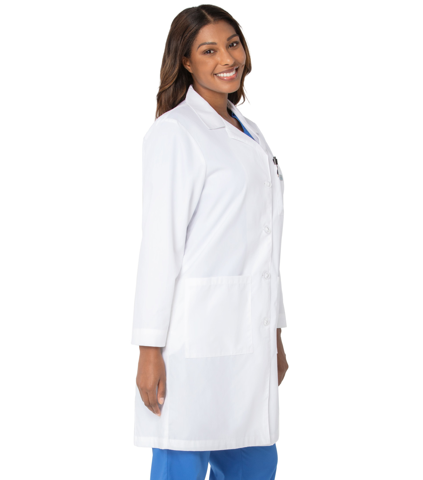 Landau Womens 3 Pocket Full Length Lab Coat 3155 Landau Scrubs 0898