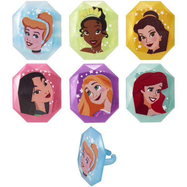 Disney Princess Characters Retail Cupcake Rings