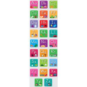 The Original Fun Mat&trade;, Sensory Spots&trade;, 4" Full English Alphabet Set, 26 Pieces