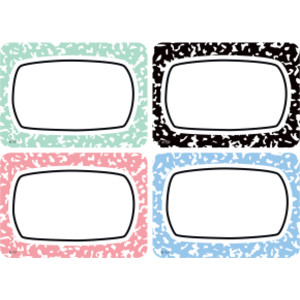 Cool for School Name Tags/Labels - Multi-Pack, 3-1/2" x 2-1/2", Pack of 36