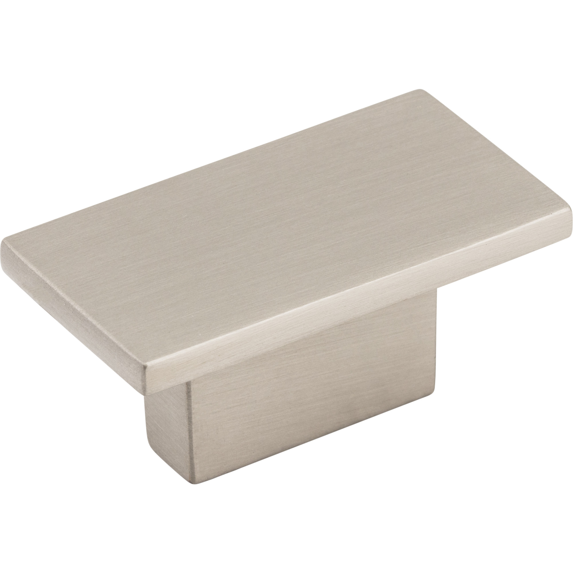 Mirada 16 mm Center to Center Rectangle Knob, Satin Nickel